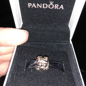 Hard to find rose gold family and love charm